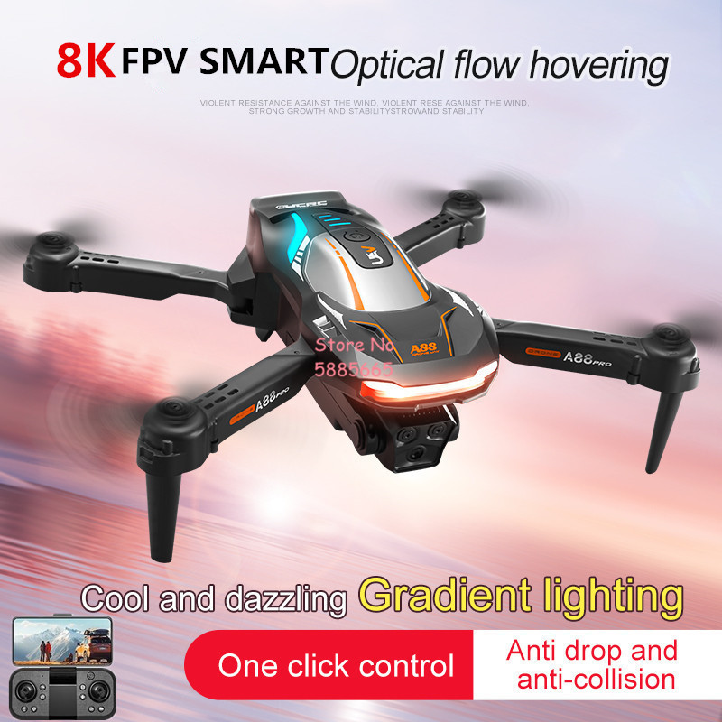 Photography Lighting Outdoor - 8K航空写真撮影 オプティカルフローポジショニング FPV RCドローン 4CH カラフル照明