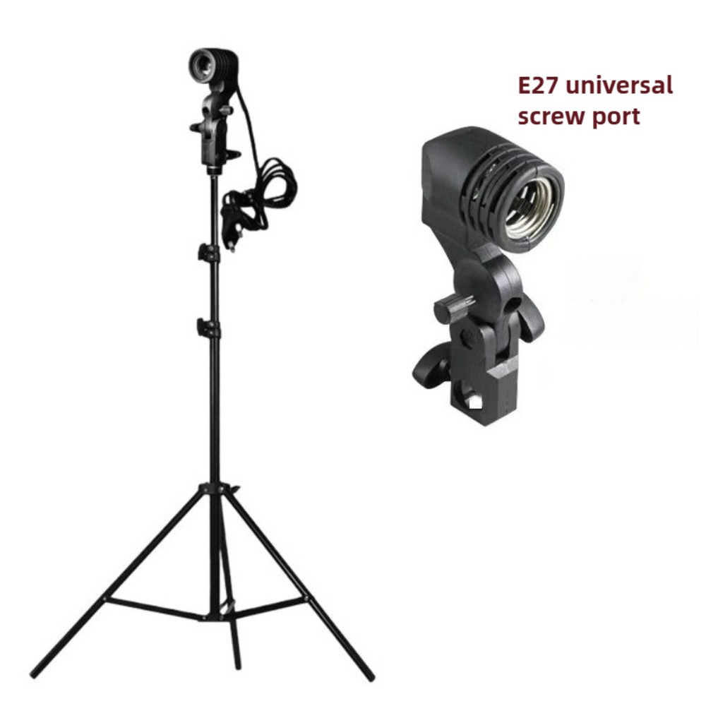 Lighting In Photography Studio - 電球スタンド 2M、E27 ACソケット付き傘型ランプホルダー、植物ライトスタンド、写真撮影用照明マウント（写真・ビデオスタジオ用）