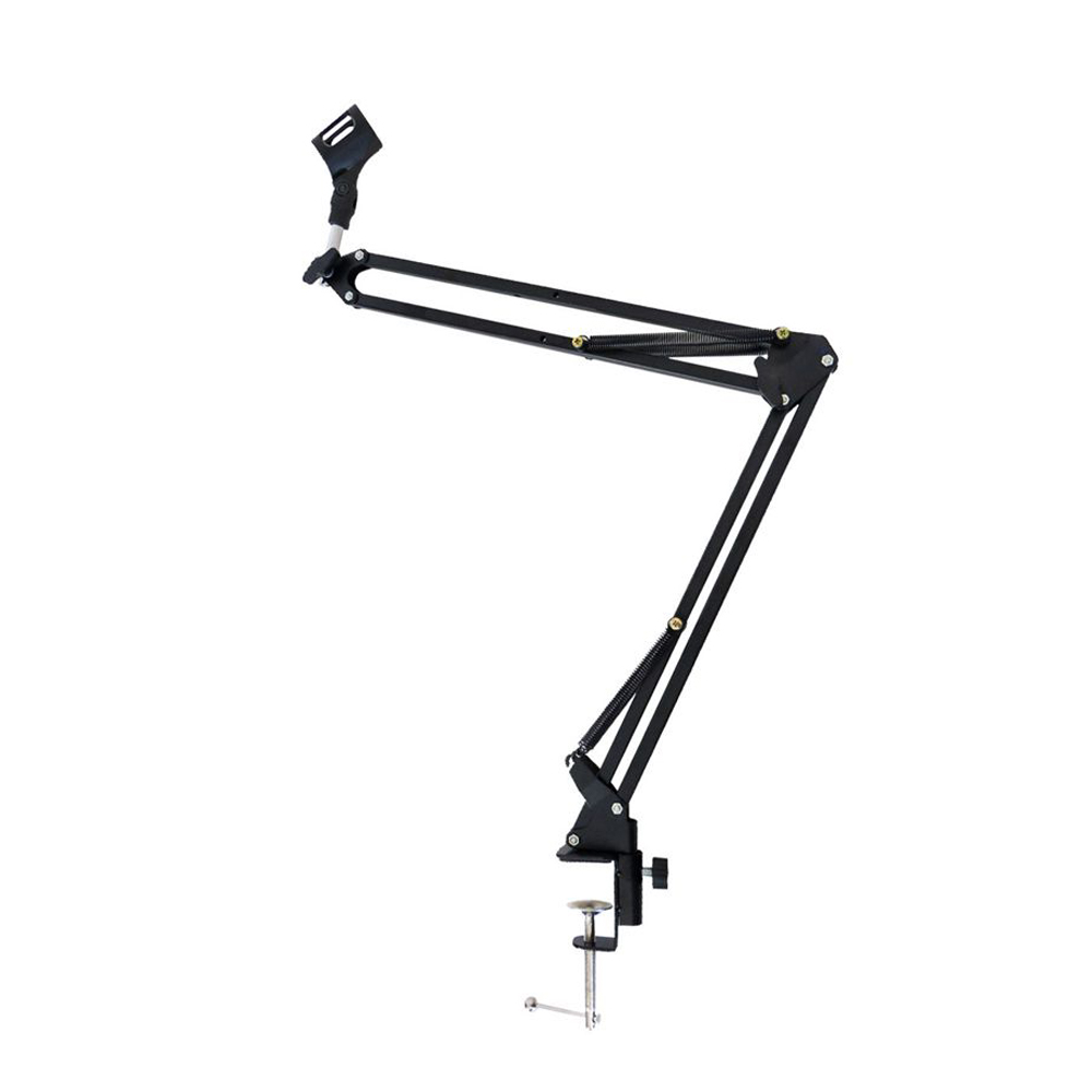 Boom Arm Stand - 折りたたみ式金属拡張可能なマイクスタンドブラケット調整可能なサスペンションブームシザーアームマイクカンチレバーホルダーと合金