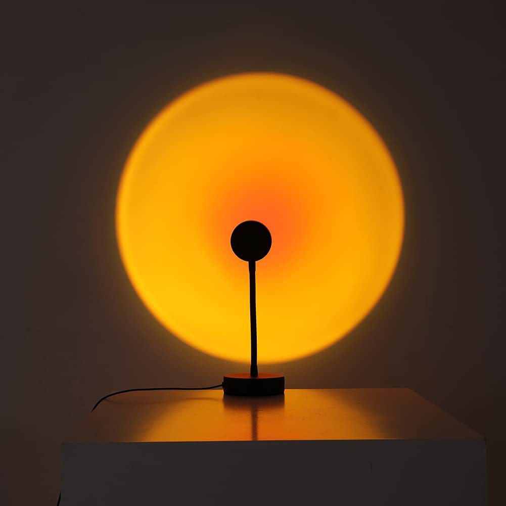 Photography Lighting Mood - LED サンセットランプ常夜灯 USB プロジェクター誕生日パーティーの装飾ムードライト寝室リビングルームの壁の写真撮影