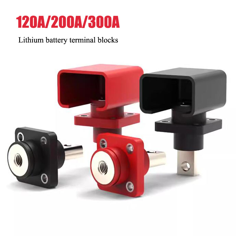 V Mount Battery - 300A 200A 120A 全銅リチウム電池端子台高電流エネルギーインバータプラグ壁掛けタイプストレージコネクタ