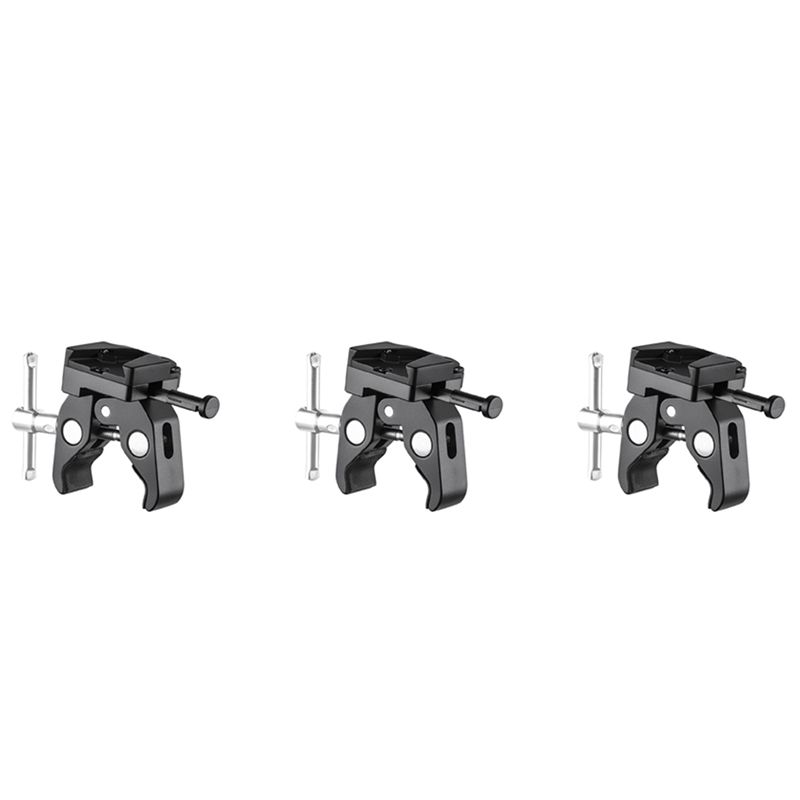 V Mount Battery - SQPP-3X Vマウントバッテリーアダプター、ライトスタンド三脚に取り付けるためのクランプ付き、Vマウントバッテリーをライトスタンドまたは三脚に取り付けるためのもの