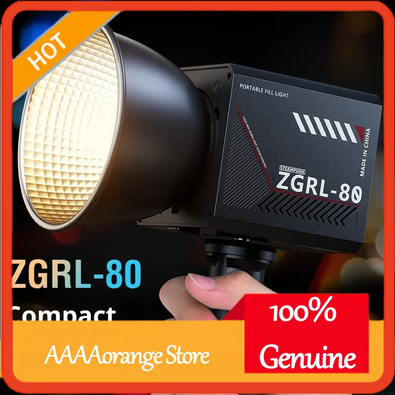 Photography Lighting Outdoor - ZGRL80 80W COB LEDビデオライト ハンドヘルド ポータブル連続照明