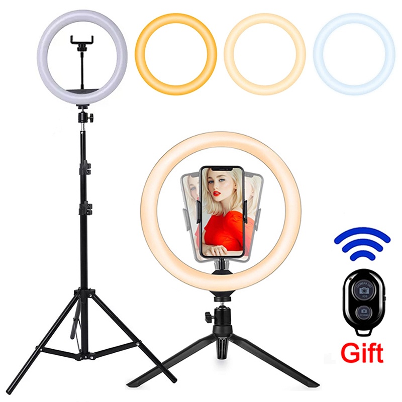 Photography Lighting Stick - 16/26/33 センチメートル LED 自撮りリング照明ライト調光可能な写真撮影 Bluetooth リモコン付き