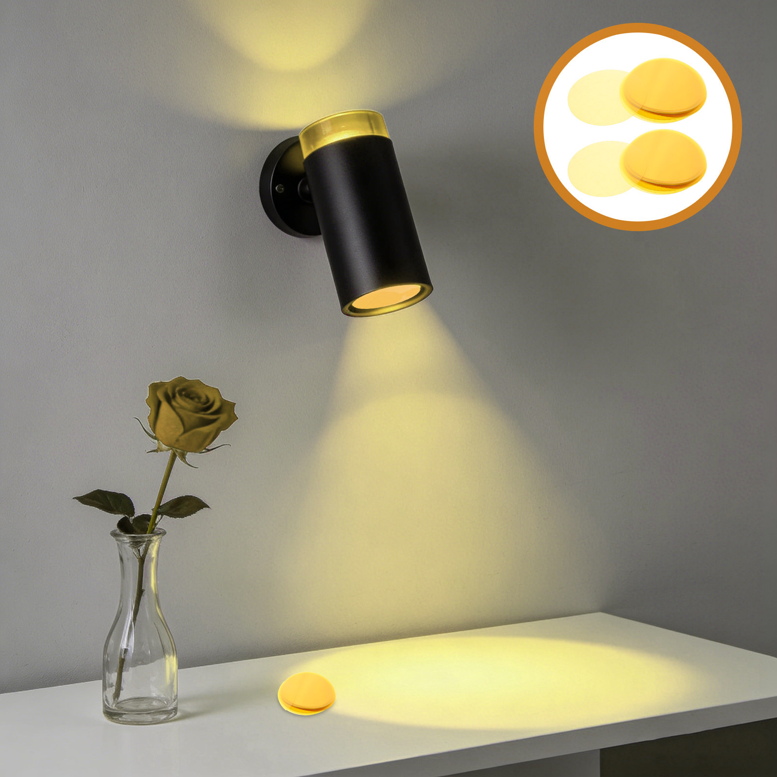 Photography Lighting Mood - 50枚入り照明カラーフィルターフィルム、写真スタジオ用カラージェルシート、LEDムード照明スポットライト用補正フィルム
