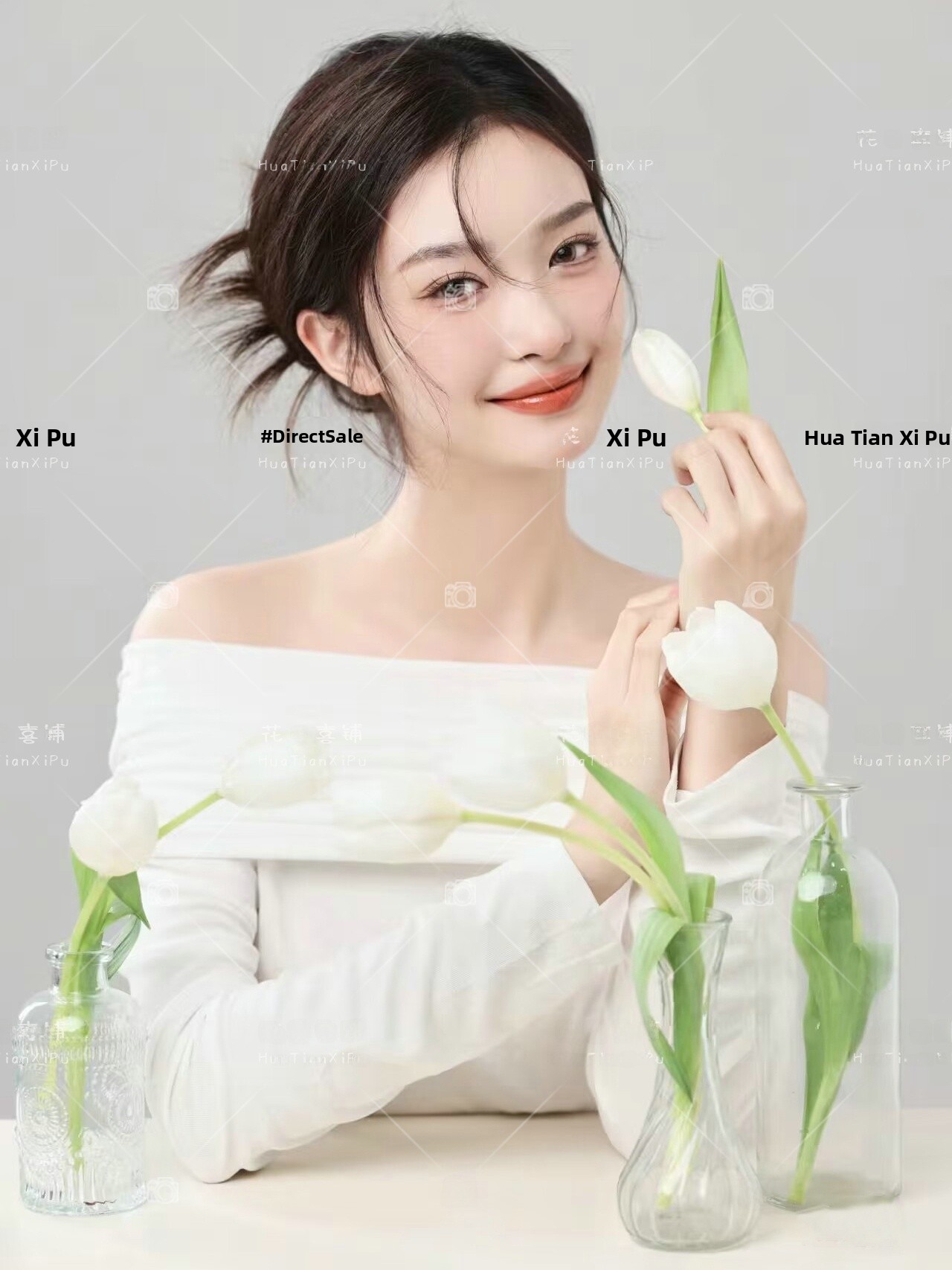 Lighting In Photography Studio - 新着スタジオテーマ韓国スタイルライトオキシジェンガールトップポートレートアート写真撮影服冬シーズンレディース...