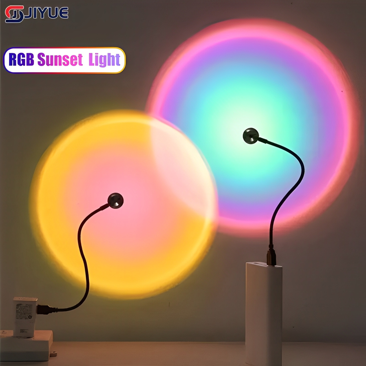 Photography Lighting Mood - ミニ USB ED サンセットランプ常夜灯 USB プロジェクター誕生日パーティーの装飾ムードライト寝室リビングルームの壁の写真撮影
