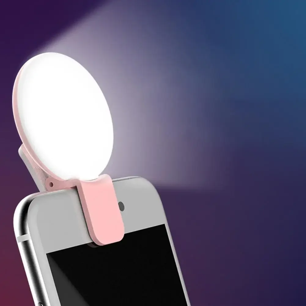 Photography Lighting Stick - 携帯電話 LED Selfie リングライトポータブルミニ耐久性のある実用的な 3 ストップ調光サークル写真クリップ補助光