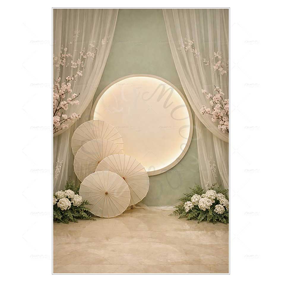 新しい中国風写真撮影用背景幕傘ソフトライト花柄写真撮影用背景 - Photography Lighting Umbrella のレビューと価格
