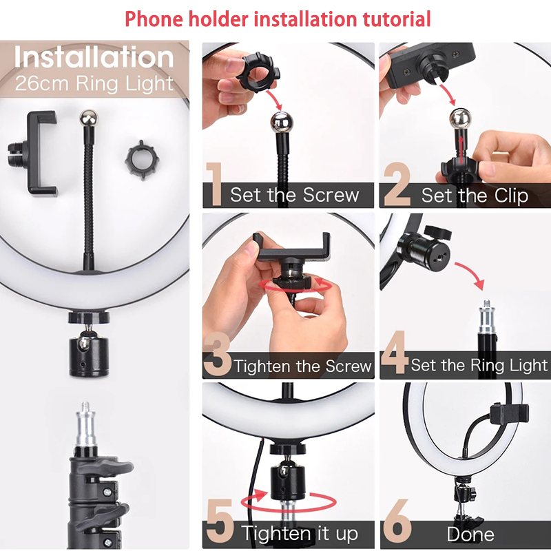 16/26/33 センチメートル自撮りリングライト写真撮影補 - Photography Lighting Stick のレビューと価格