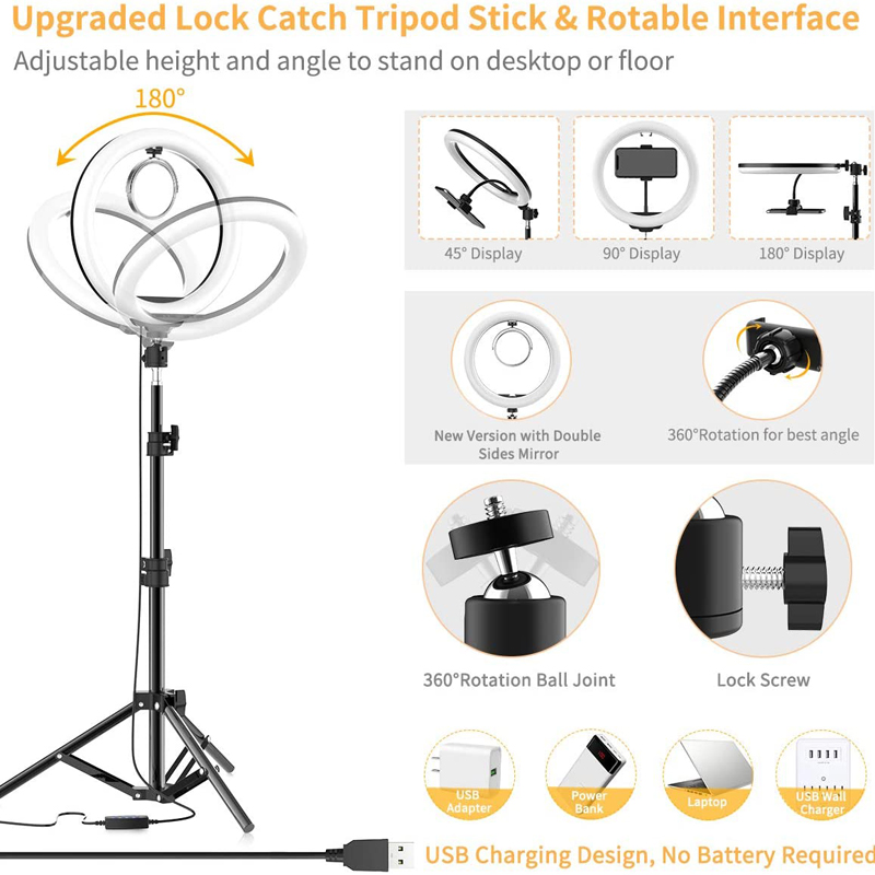 16/26/33 センチメートル自撮りリングライト写真撮影補 - Photography Lighting Stick のレビューと価格