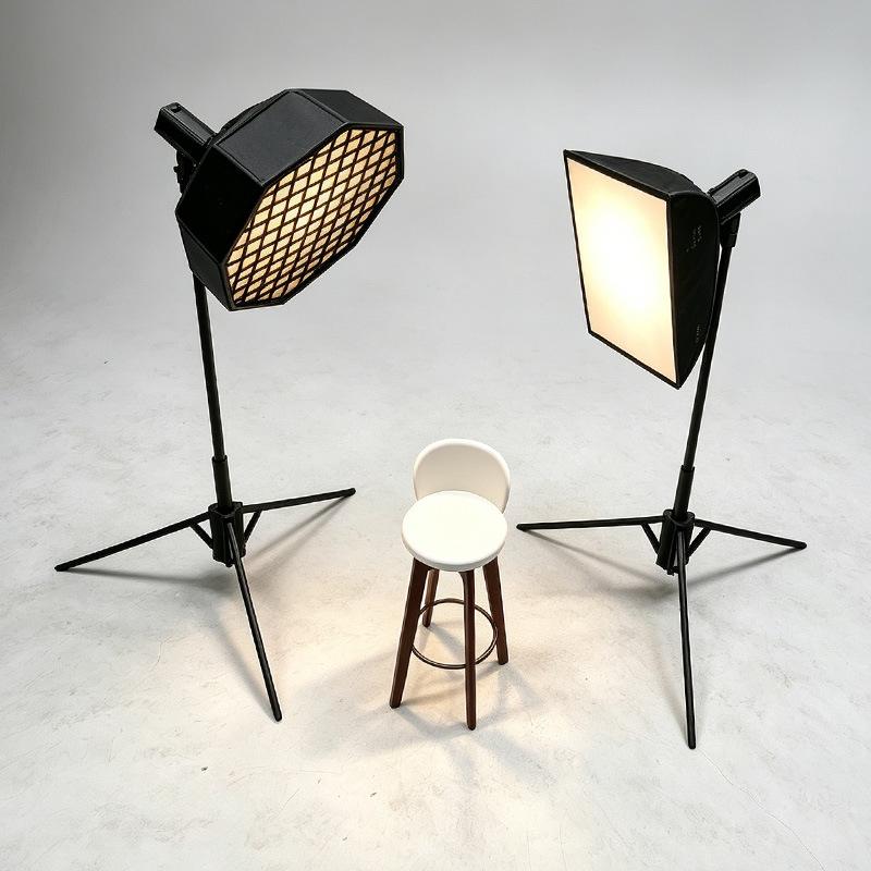1/12ミニスタジオライトソフトボックスモデル三脚、写真撮影 - Photography Lighting Layout のレビューと価格