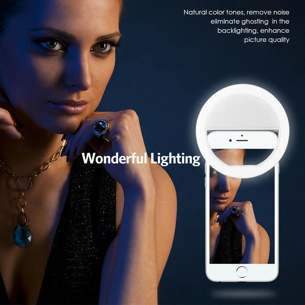 USB充電式LEDセルフィーリングライト、ポータブルフィルラ - Photography Lighting Stick のレビューと価格