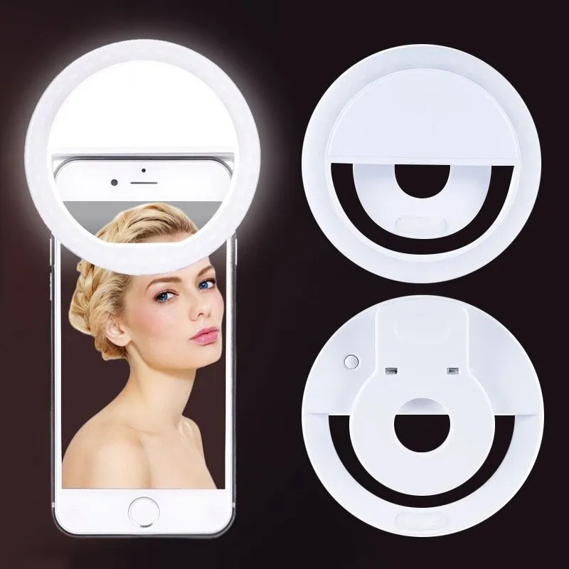 USB充電式LEDリングライト,電話クリップ,写真,ビデオ, - Photography Lighting Stick のレビューと価格