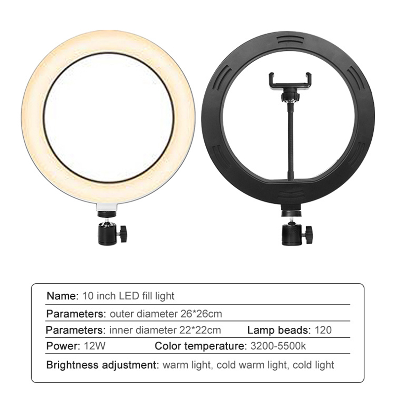 Youtube撮影vlog selfie円形リングライトle - Photography Lighting Stick のレビューと価格
