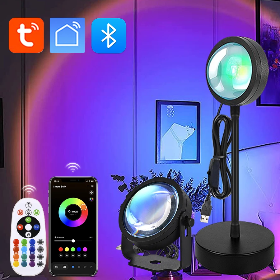 Tuya スマートサンセットプロジェクターランプ RGB L - Photography Lighting Mood のレビューと価格