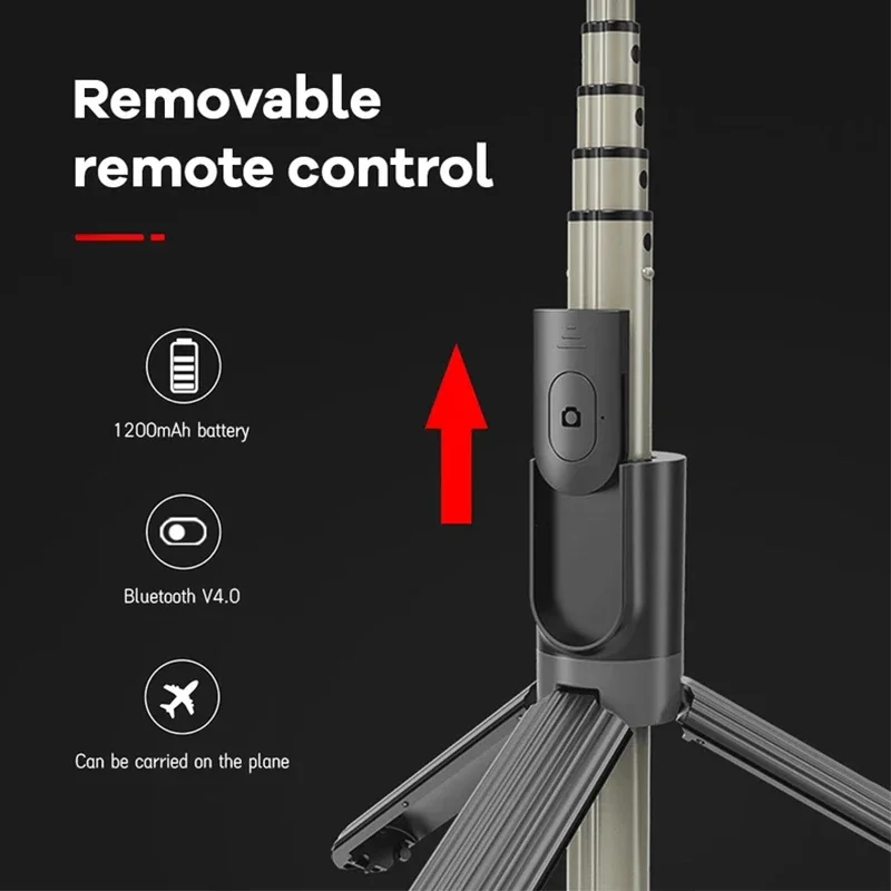 4 In 1 ワイヤレス Bluetooth Selfie  - Photography Lighting Stick のレビューと価格