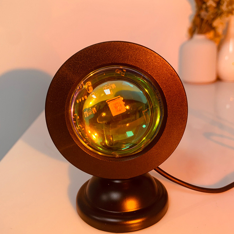LEDサンセットランププロジェクター USB電源 ロマンチッ - Photography Lighting Mood のレビューと価格