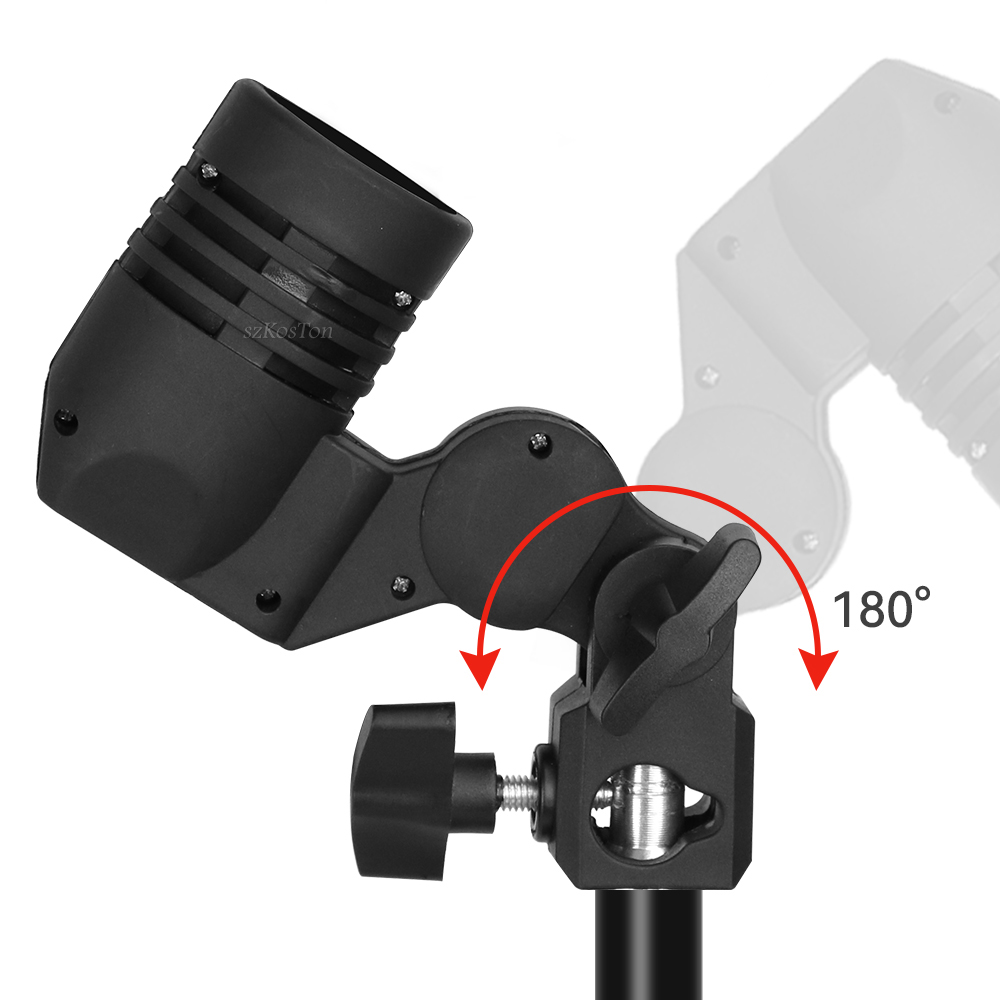 シングルヘッド電球ホルダー E27 ソケットフラッシュ傘ブラ - Photography Lighting Umbrella のレビューと価格