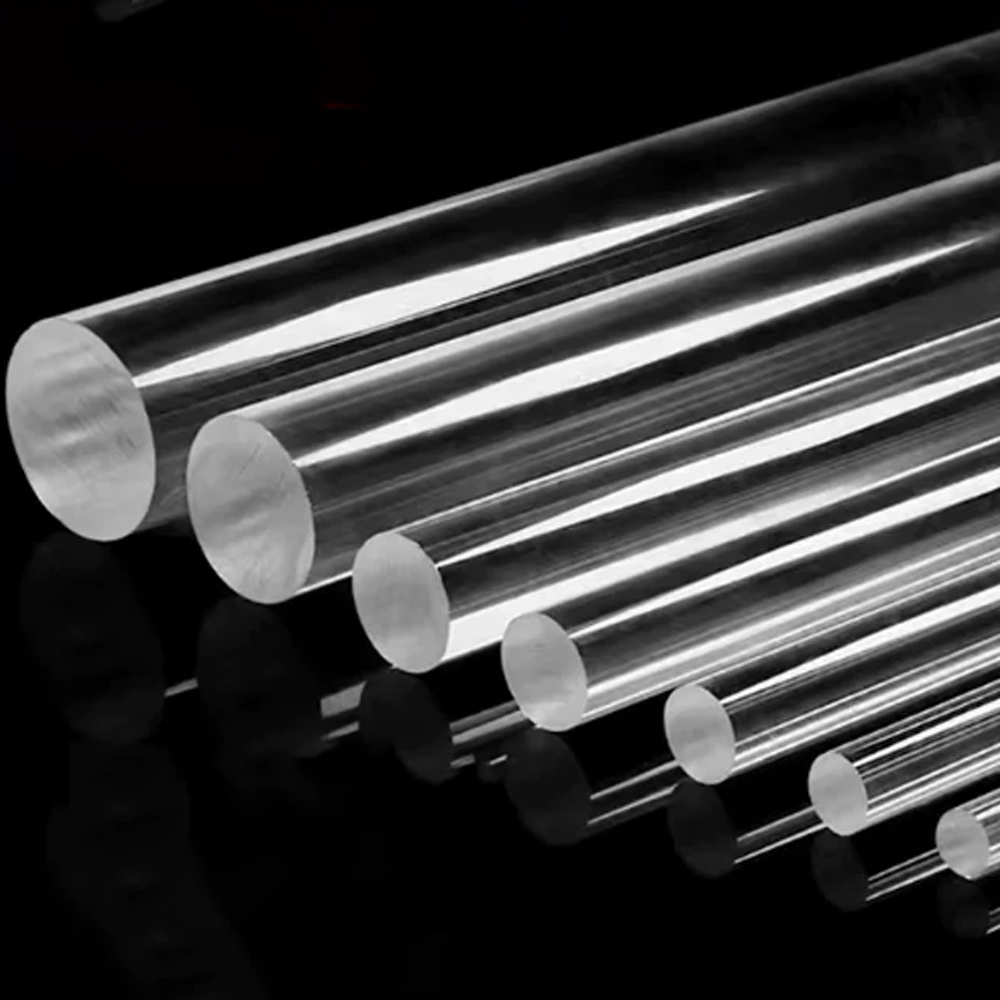 長さ 500 ミリメートル透明固体ライトガイド丸棒壊れにくい - Photography Lighting Guide のレビューと価格