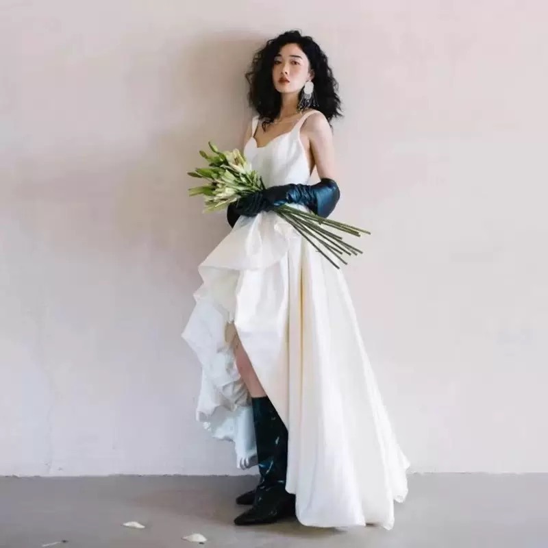 ストラップショートスカートウェディングドレスシンプルスイート - Photography Natural Lighting Basics のレビューと価格