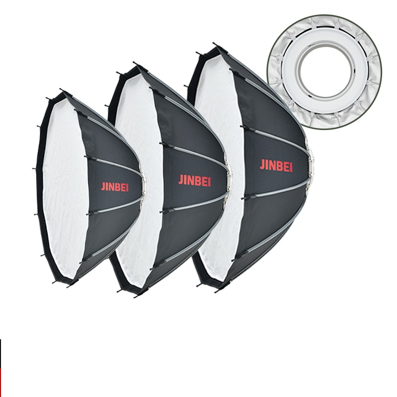 JINBEI 65 クイックオープンパラボリックプライオソフ - Lighting In Photography Studio のレビューと価格