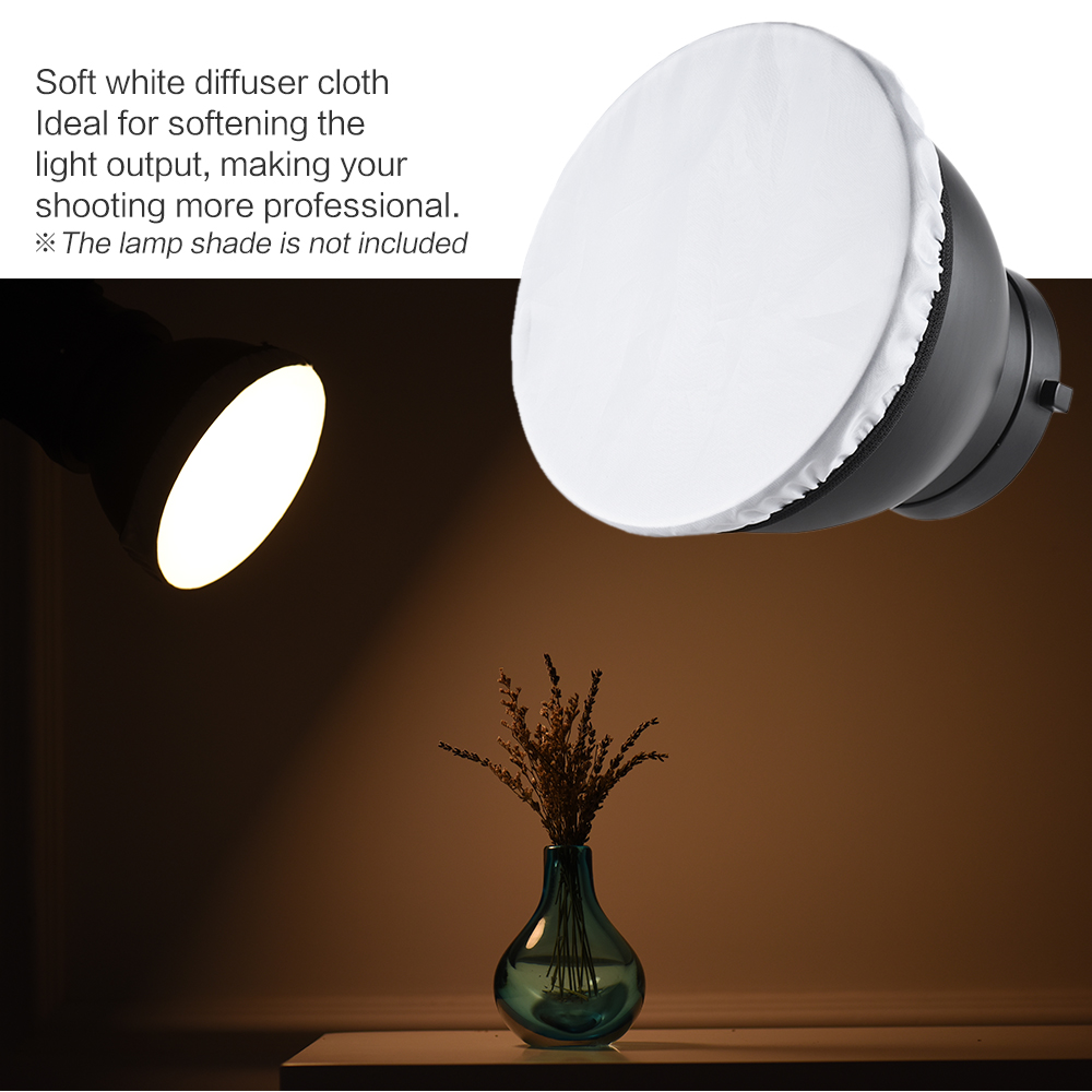 写真ライトソフトディフューザー生地、ナイロン素材、直径180 - Photography Lighting Material のレビューと価格