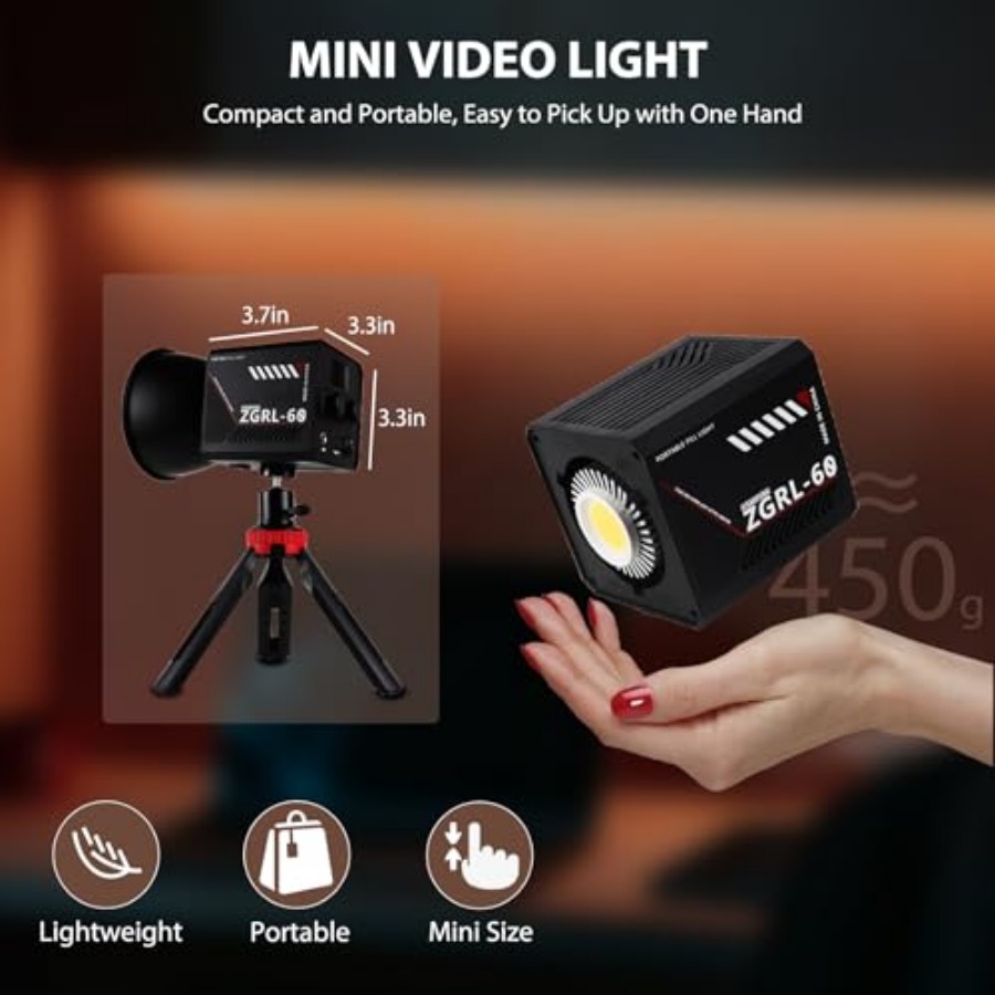 60W COB LED ビデオライト ハンドヘルド ポータブ - Lighting In Photography Studio のレビューと価格