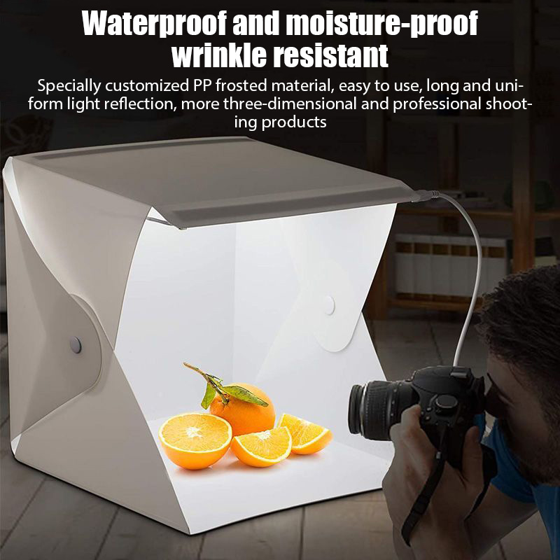 折りたたみ式ライトボックス ポータブル写真撮影用LEDフォト - Photography Lighting Case のレビューと価格