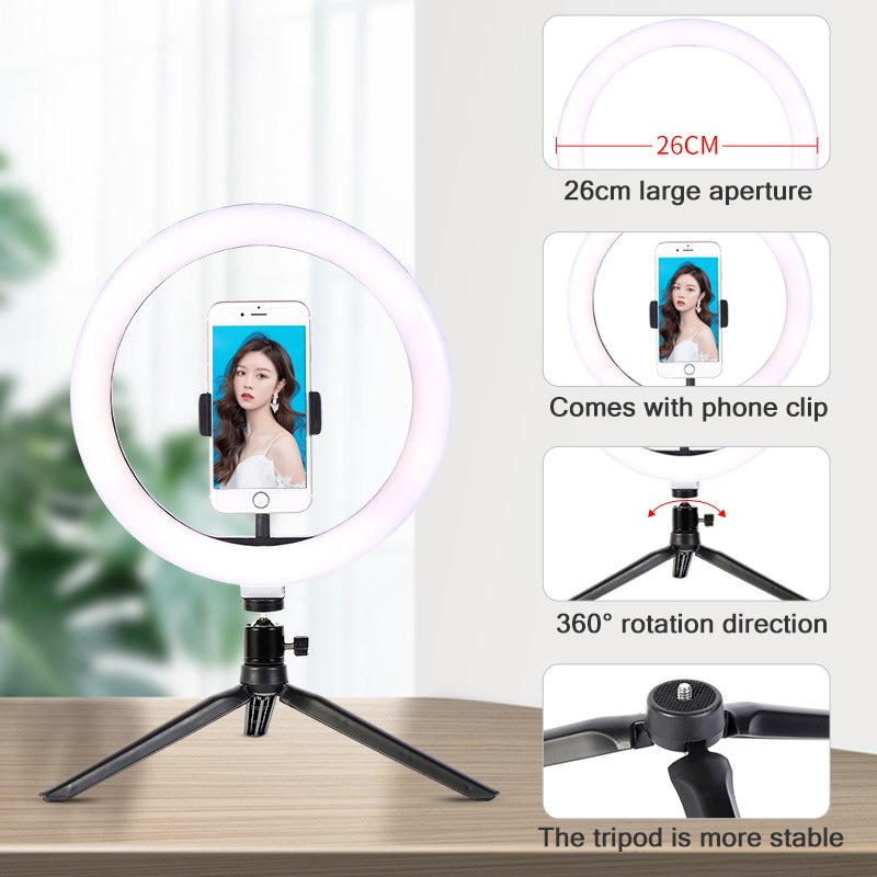 26 センチメートル 10 インチ Led リング Self - Photography Lighting Stick のレビューと価格