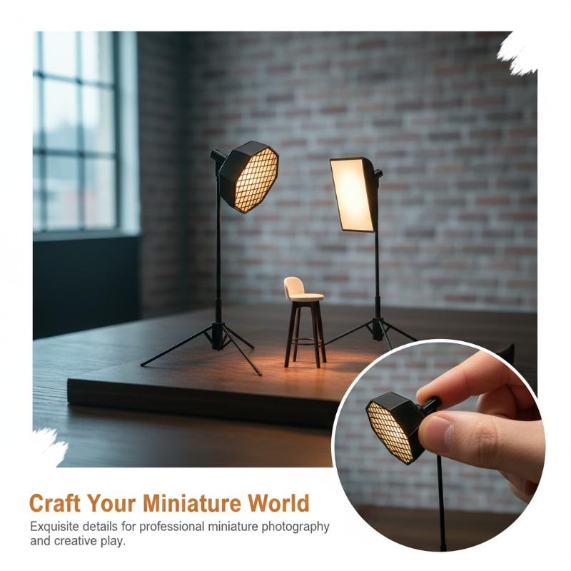 1/12 ドールハウスミニスタジオアクセサリーキット リアル - Photography Lighting Layout のレビューと価格