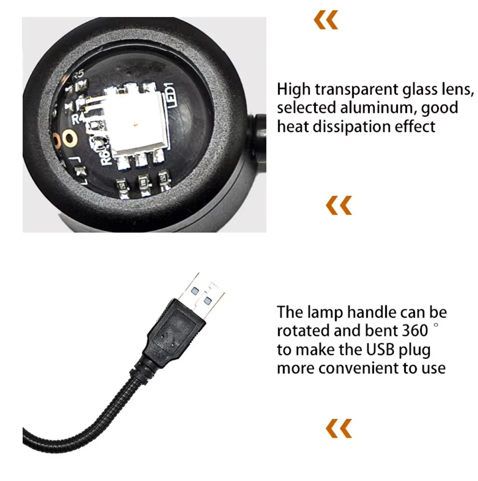 HOMEFISH LED サンセットプロジェクションランプ  - Photography Lighting Mood のレビューと価格