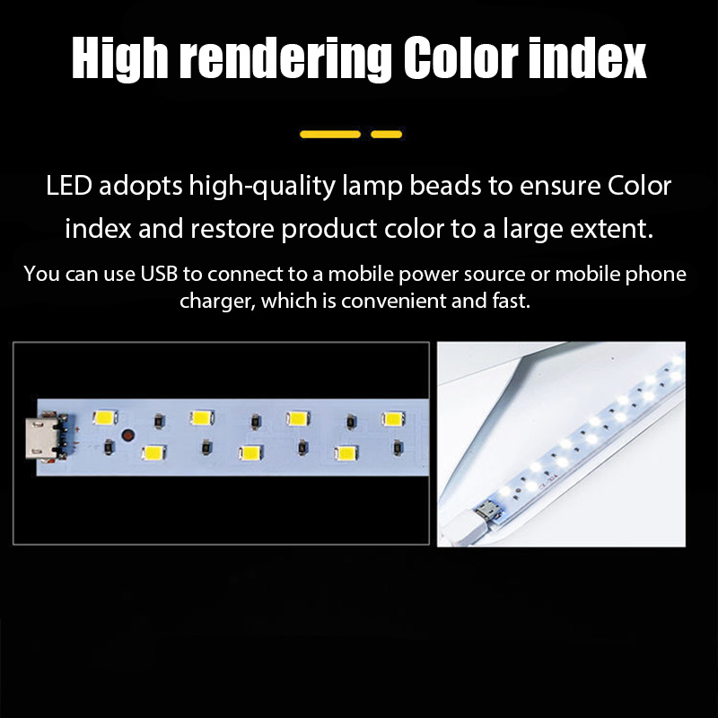 20cmポータブルフォトボックス写真撮影用折りたたみ式LED - Photography Lighting Case のレビューと価格