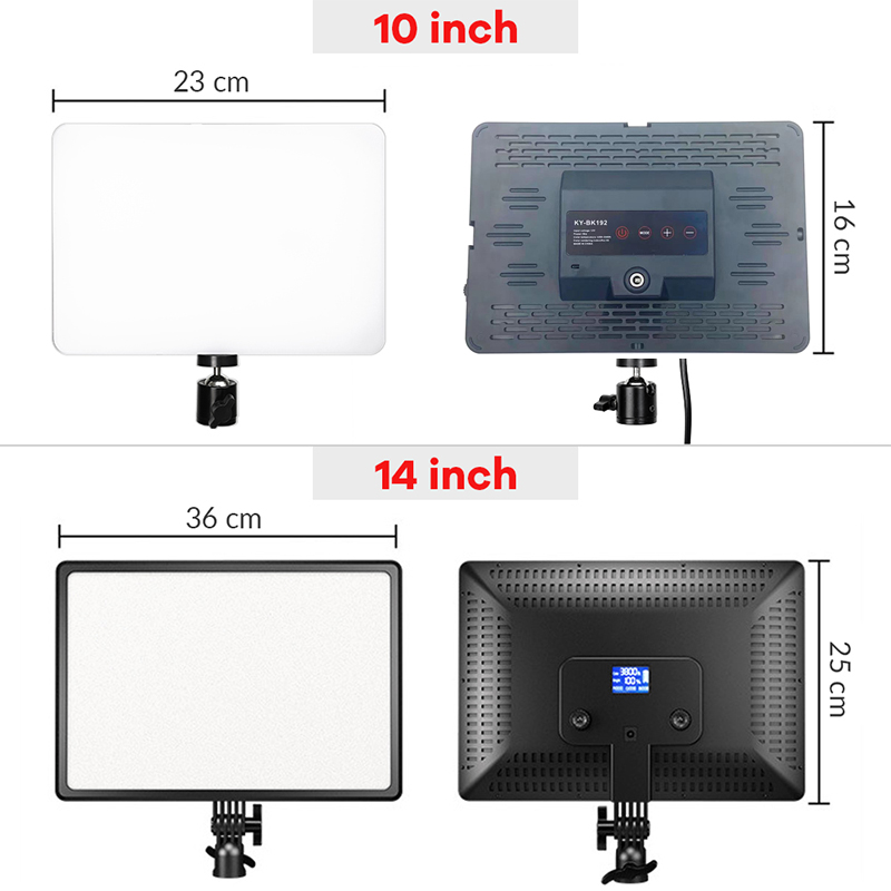14 インチ 10 インチ LED ビデオライトパネル EU - Photography Lighting Outdoor のレビューと価格