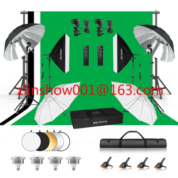 写真スタジオ機材 2.6*3m/2*3m 背景スタンド 撮影 - Photography Lighting Umbrella のレビューと価格