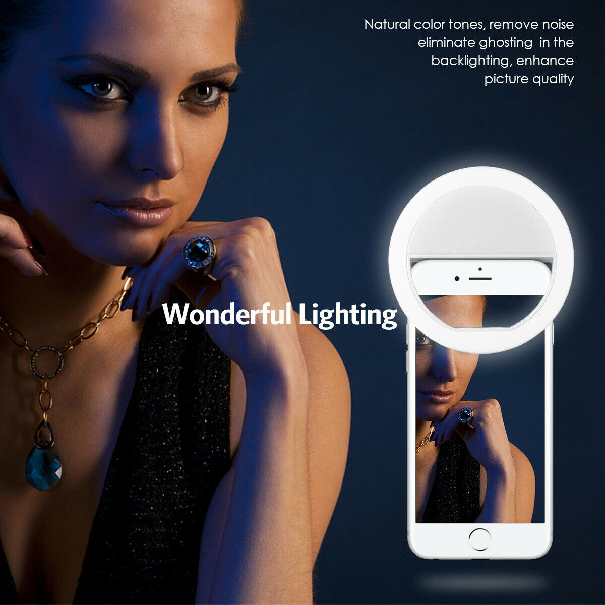 USB充電式LEDセルフィーリングライト、携帯電話レンズ用L - Photography Lighting Stick のレビューと価格