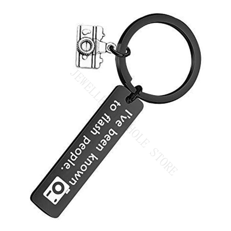 R7UF ステンレス鋼カメラキーホルダー光沢のある表面キーホ - Vintage Photography Lighting のレビューと価格