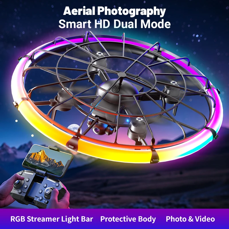 JJRC H145 UFO RCドローン、デュアルHDレンズ - Photography Lighting Outdoor のレビューと価格