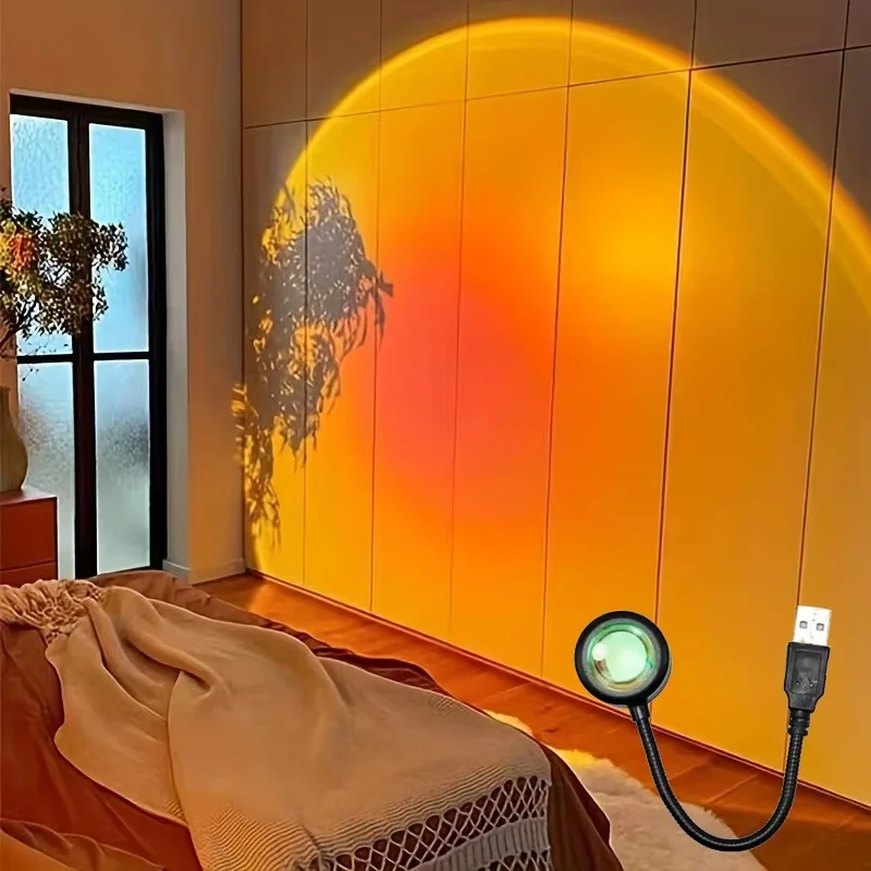 ミニ USB ED サンセットランプ常夜灯 USB プロジェ - Photography Lighting Mood のレビューと価格