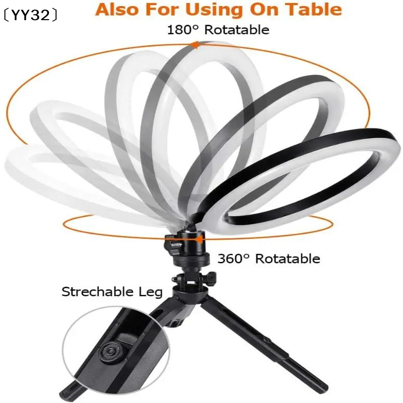 1 セット調光可能な LED ランプ写真撮影用リングライト  - Photography Lighting Stick のレビューと価格
