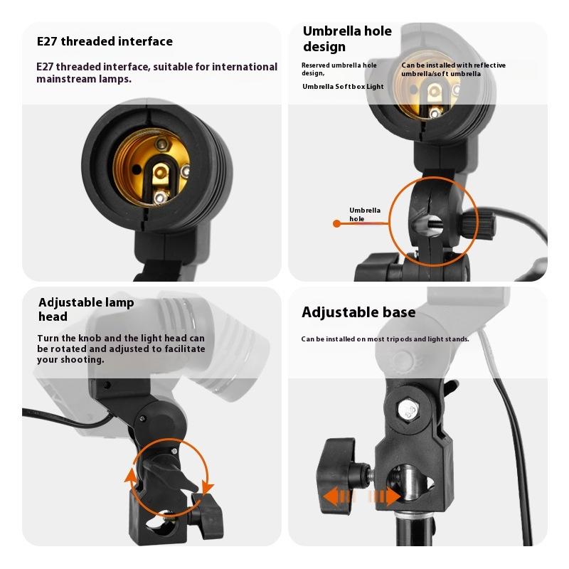 1.8 メートルケーブルコード E27 ソケットソフトボック - Photography Lighting Umbrella のレビューと価格